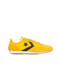 Sneakers basse di tela gialle di Converse
