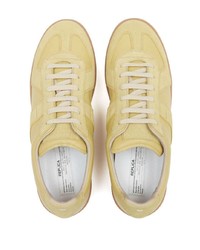 Sneakers basse di tela gialle di Maison Margiela