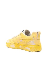 Sneakers basse di tela gialle di Diesel