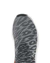 Sneakers basse di tela leopardate nere di adidas