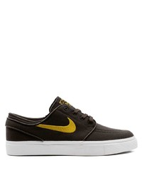 Sneakers basse di tela marrone scuro di Nike