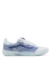 Sneakers basse di tela mimetiche azzurre di Vans