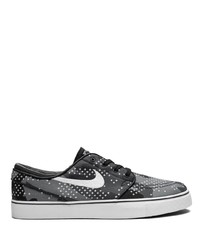 Sneakers basse di tela mimetiche grigio scuro di Nike