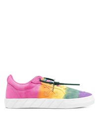 Sneakers basse di tela multicolori di Off-White