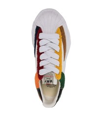 Sneakers basse di tela multicolori di Maison Mihara Yasuhiro