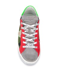 Sneakers basse di tela multicolori di Philippe Model Paris