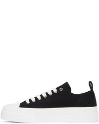 Sneakers basse di tela nere e bianche di Dolce & Gabbana