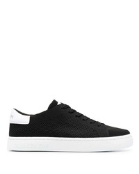 Sneakers basse di tela nere e bianche di Calvin Klein Jeans