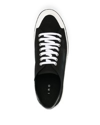 Sneakers basse di tela nere e bianche di IRO