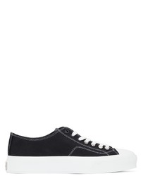 Sneakers basse di tela nere e bianche di Givenchy