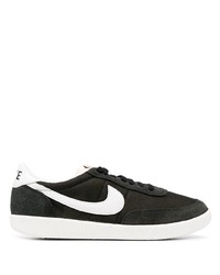 Sneakers basse di tela nere e bianche di Nike