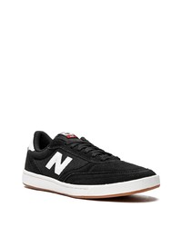 Sneakers basse di tela nere e bianche di New Balance