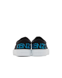 Sneakers basse di tela nere di Kenzo