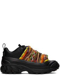 Sneakers basse di tela nere di Burberry