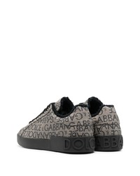Sneakers basse di tela nere di Dolce & Gabbana