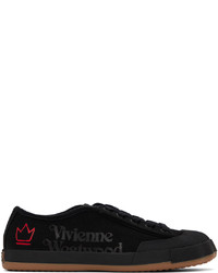 Sneakers basse di tela nere di Vivienne Westwood