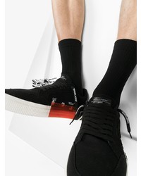 Sneakers basse di tela nere di Off-White
