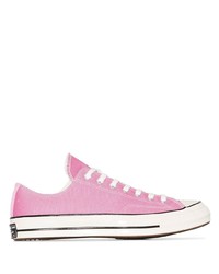 Sneakers basse di tela rosa di Converse