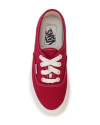 Sneakers basse di tela rosse di Vans