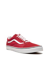 Sneakers basse di tela rosse di Vans