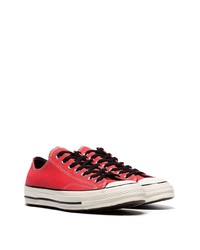 Sneakers basse di tela rosse di Converse