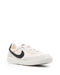 Sneakers basse di tela stampate beige di Nike