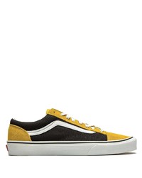 Sneakers basse di tela stampate gialle di Vans
