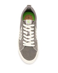 Sneakers basse di tela stampate grigie di Cariuma