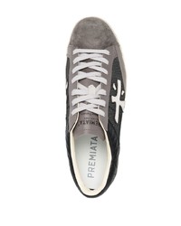 Sneakers basse di tela stampate grigio scuro di Premiata