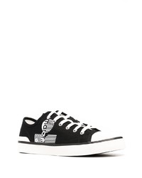 Sneakers basse di tela stampate nere e bianche di Isabel Marant