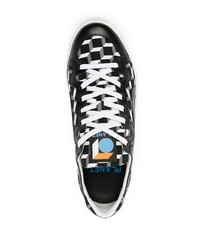 Sneakers basse di tela stampate nere e bianche di Pierre Hardy