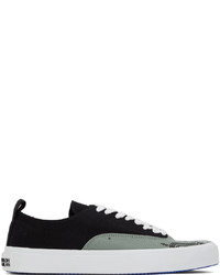 Sneakers basse di tela stampate nere di Marcelo Burlon County of Milan