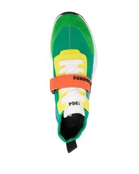 Sneakers basse di tela verde menta di DSQUARED2