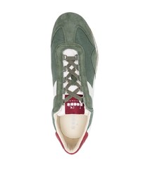 Sneakers basse di tela verde menta di Diadora