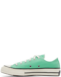 Sneakers basse di tela verde menta di Converse