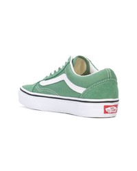 Sneakers basse di tela verde menta di Vans