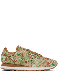Sneakers basse di tela verde oliva di Reebok Classics