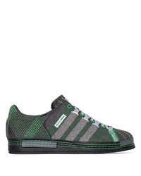 Sneakers basse di tela verde scuro di adidas by Craig Green