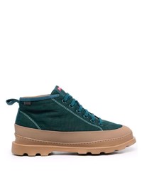 Sneakers basse di tela verde scuro di Camper
