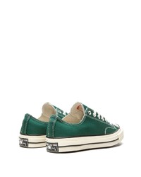 Sneakers basse di tela verde scuro di Converse