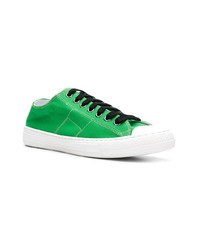 Sneakers basse di tela verdi di Maison Margiela