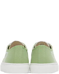 Sneakers basse di tela verdi di Vivienne Westwood