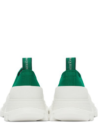 Sneakers basse di tela verdi di Alexander McQueen