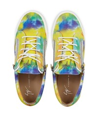 Sneakers basse effetto tie-dye multicolori di Giuseppe Zanotti