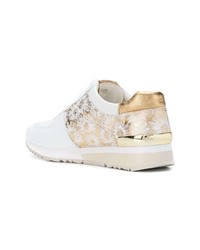 Sneakers basse in pelle a fiori bianche di MICHAEL Michael Kors
