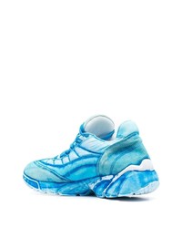 Sneakers basse in pelle acqua di MM6 MAISON MARGIELA