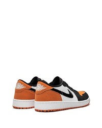 Sneakers basse in pelle arancioni di Jordan