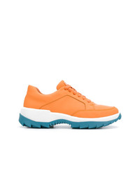 Sneakers basse in pelle arancioni di Camper Lab