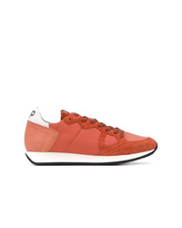 Sneakers basse in pelle arancioni di Philippe Model