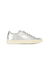 Sneakers basse in pelle argento di Common Projects